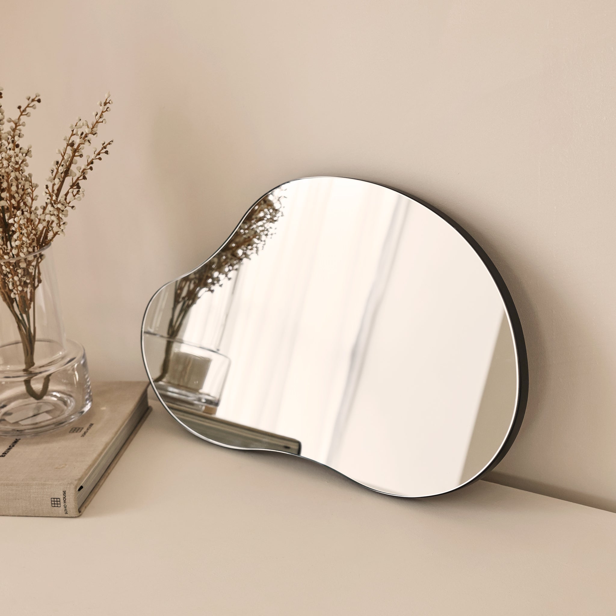 Edge - Miroir Mural Irrégulier Design Sans Cadre - 45 x 30 cm Center Kasa