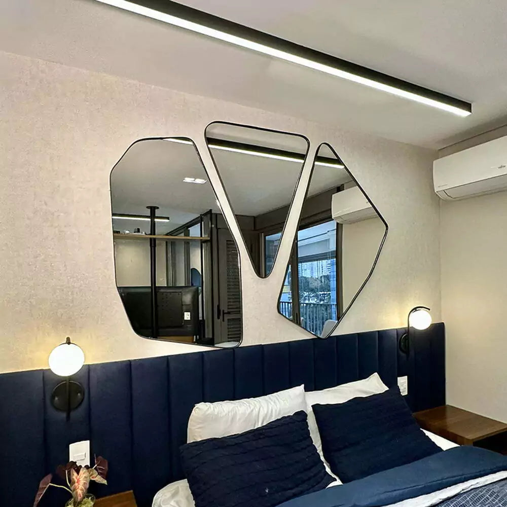 Set Miroir de miroirs composition trio 150x135cm