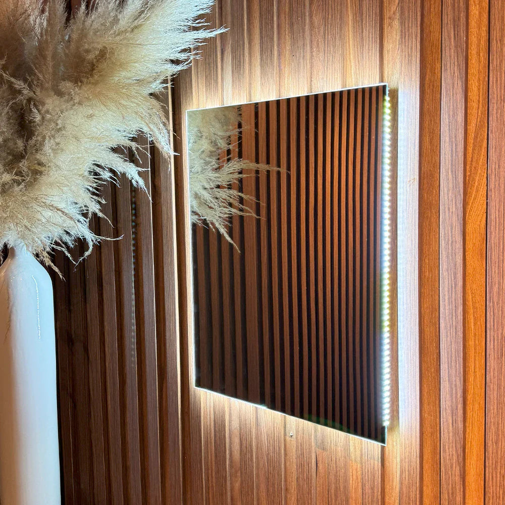 Miroir rectangulaire étroit avec LED Center Kasa