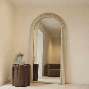 Luciana - Miroir Arqué en Béton Pleine Longueur - 200 cm x 100 cm Center Kasa