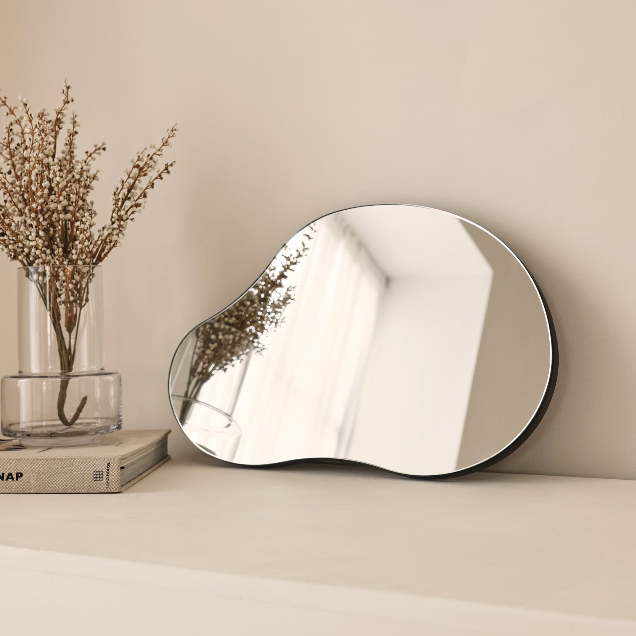 Edge - Miroir Mural Irrégulier Design Sans Cadre - 45 x 30 cm Center Kasa