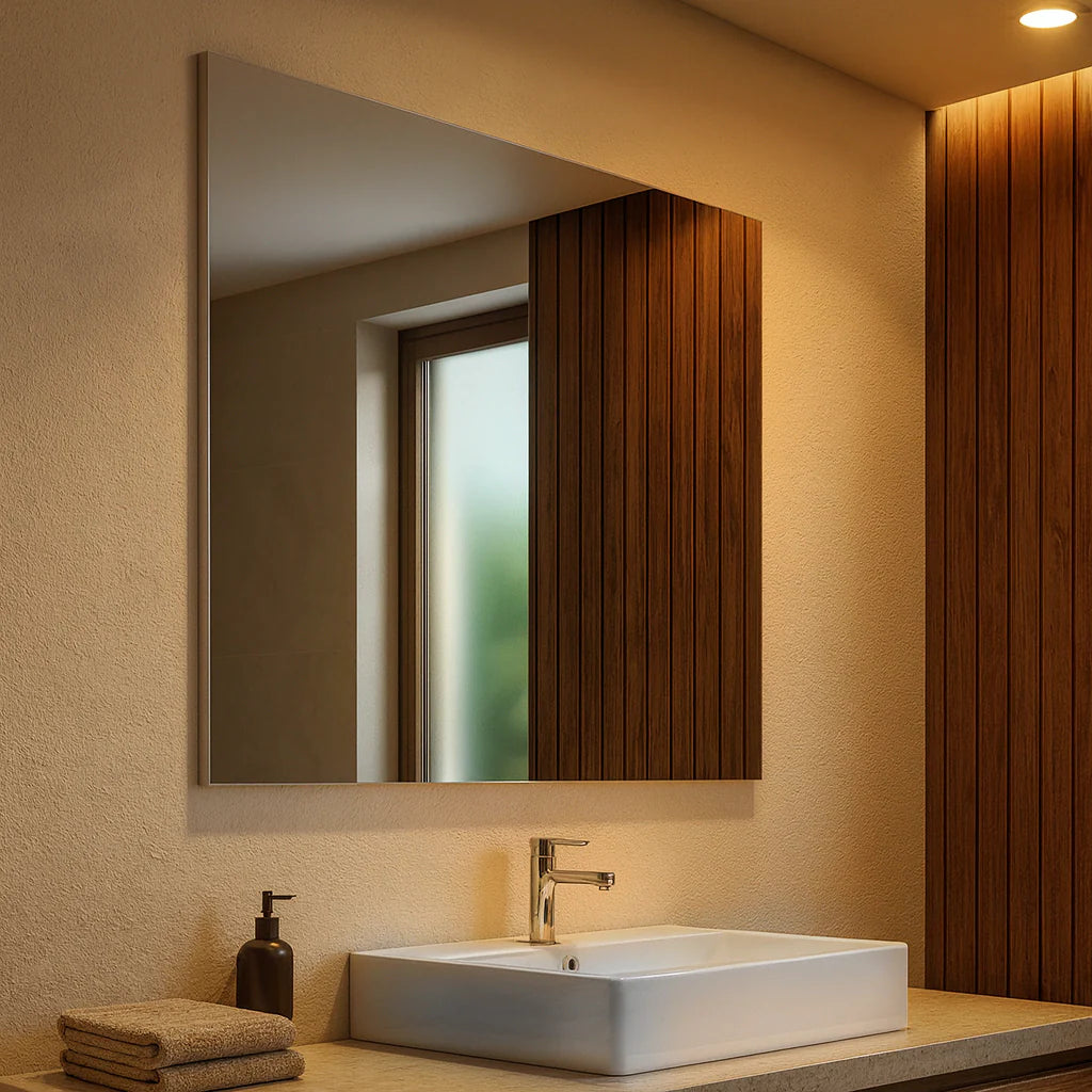 miroir carré étroit